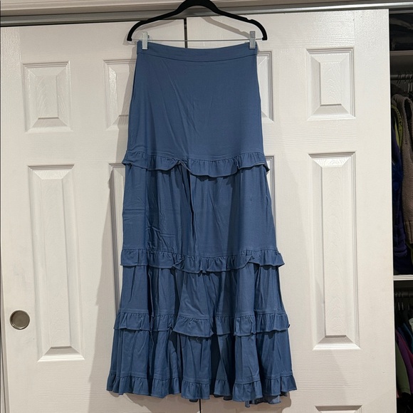 Blue Two-Piece Ruffle Set - Picture 2 of 6